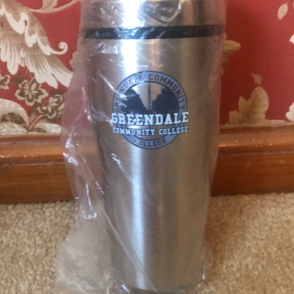 Greendale Community College Silver Tumbler BRAND NEW! NBC’s Community TV show.